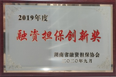 2019年度融資擔保創(chuàng)新獎